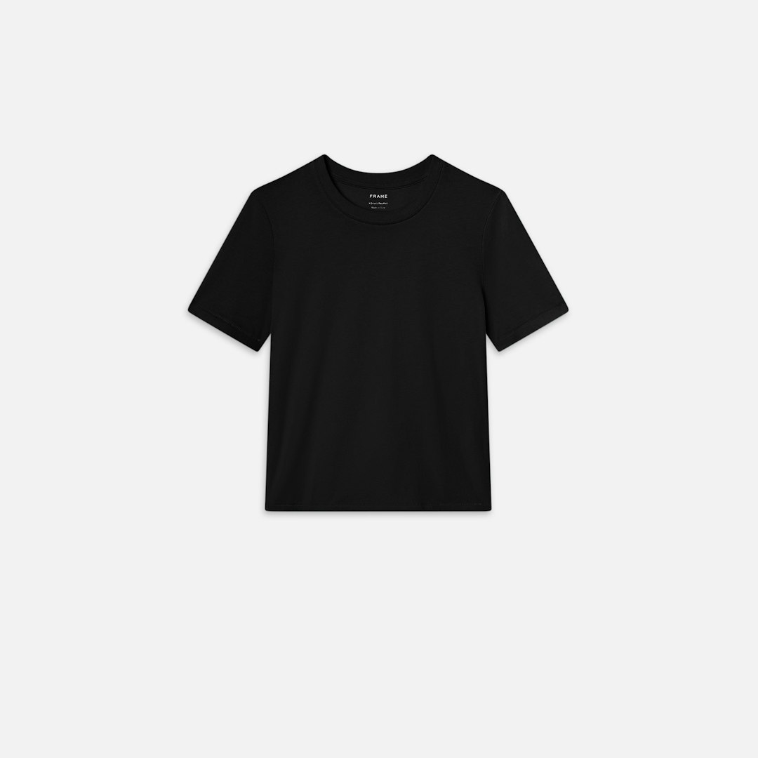 FRAME Women's The Baby T-Shirt Cotton Size Medium