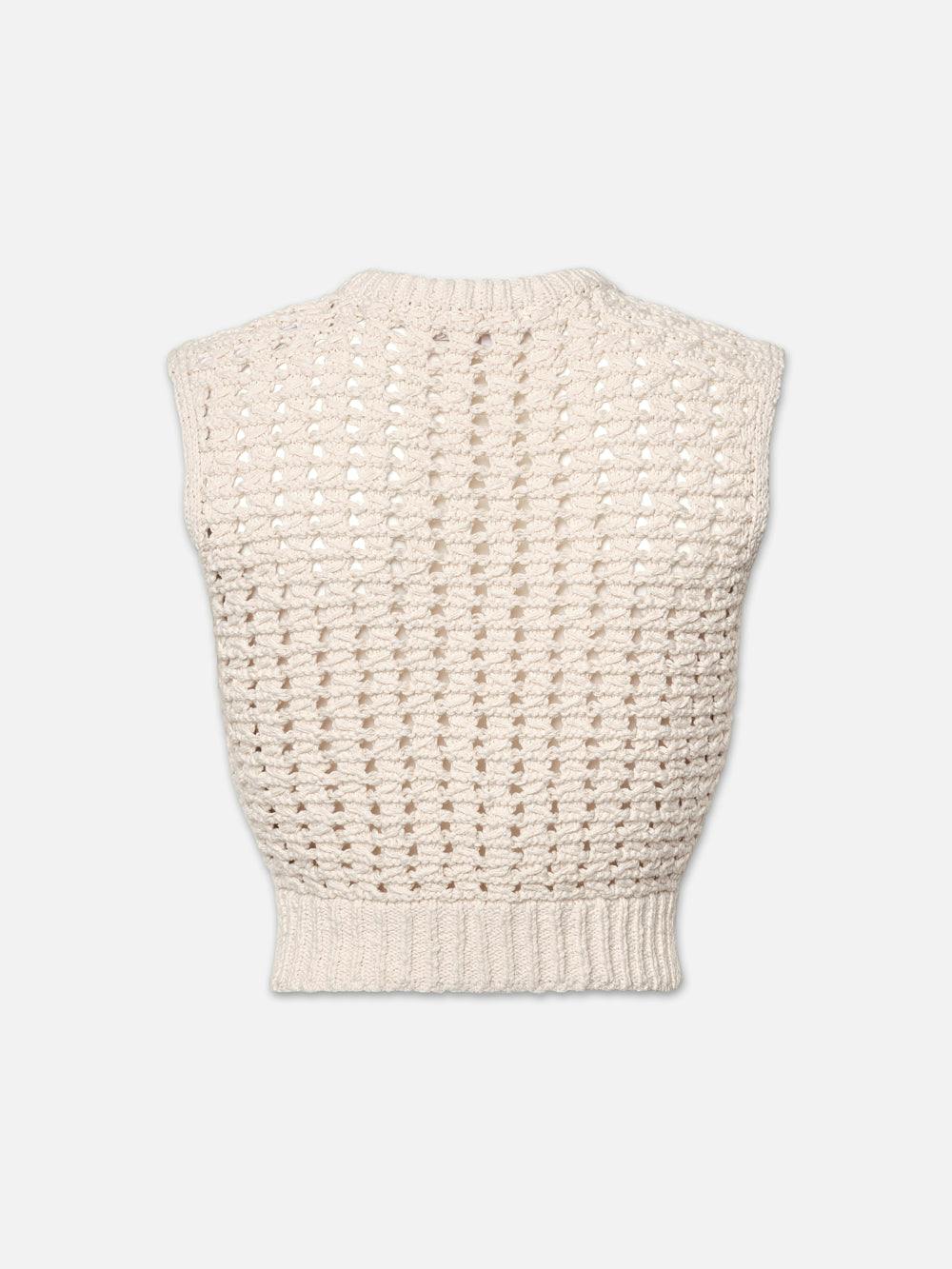 TAPE YARN SWEATER VEST CREAM – FRAME