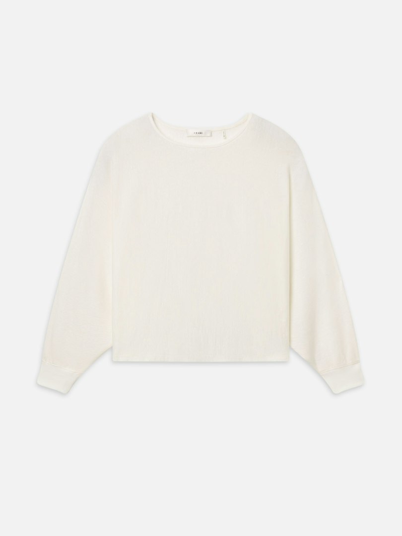 FRAME Women's The Slouch Top Cream Size Medium