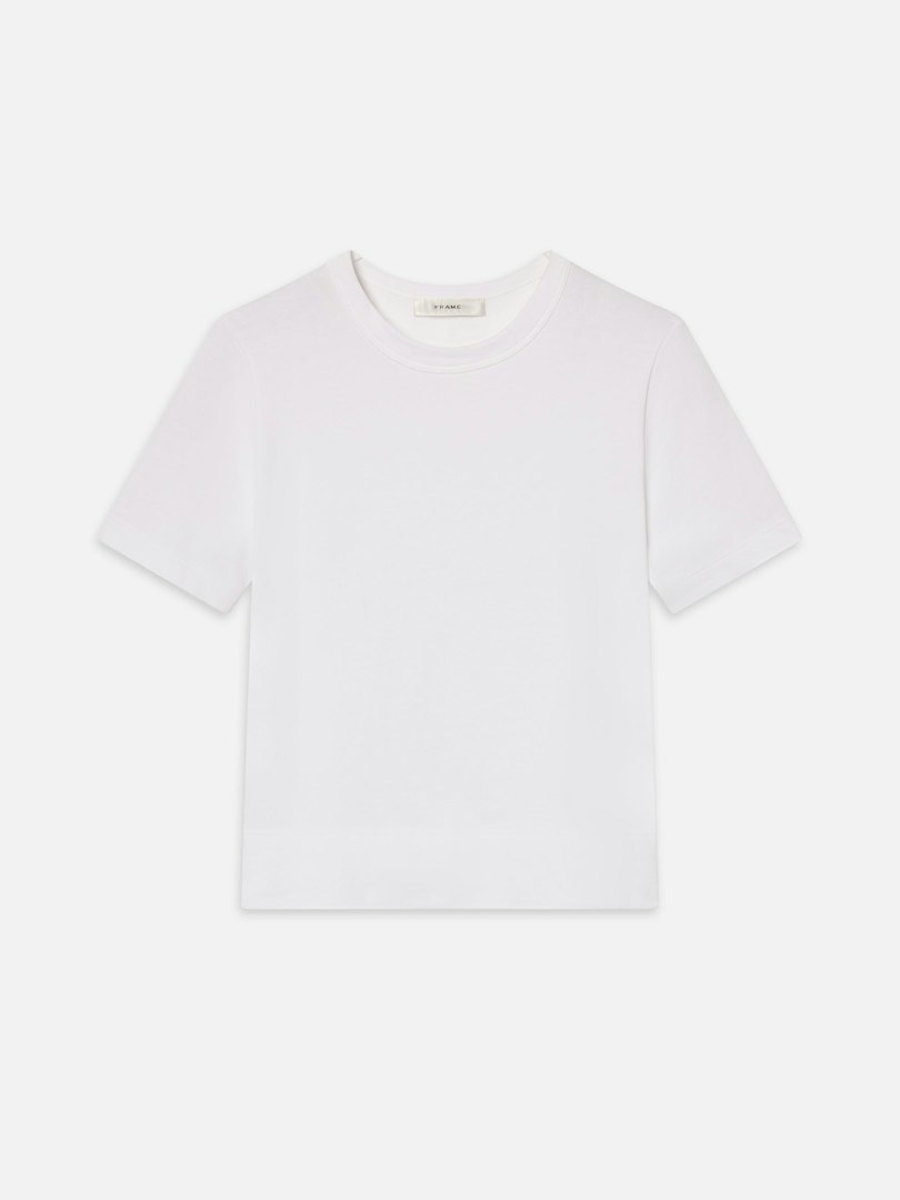 FRAME Women's The Boxy T-Shirt Denim Size Large