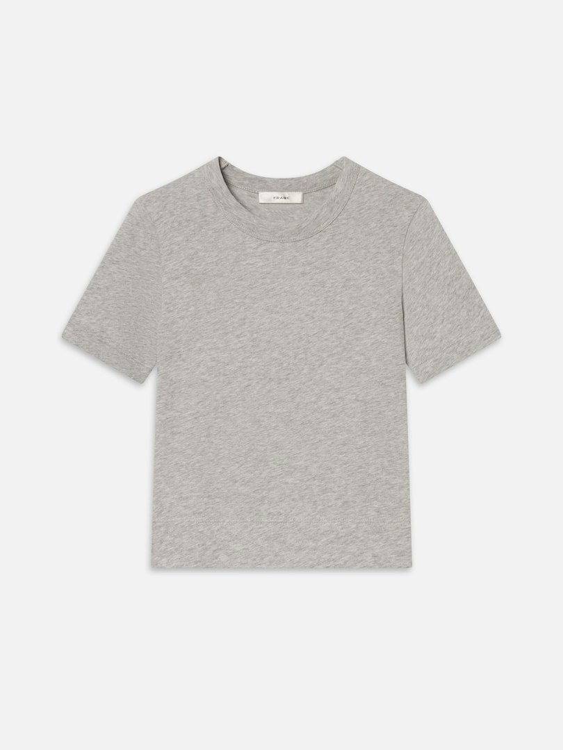 FRAME Women's The Heather Boxy T-Shirt Denim Size XS