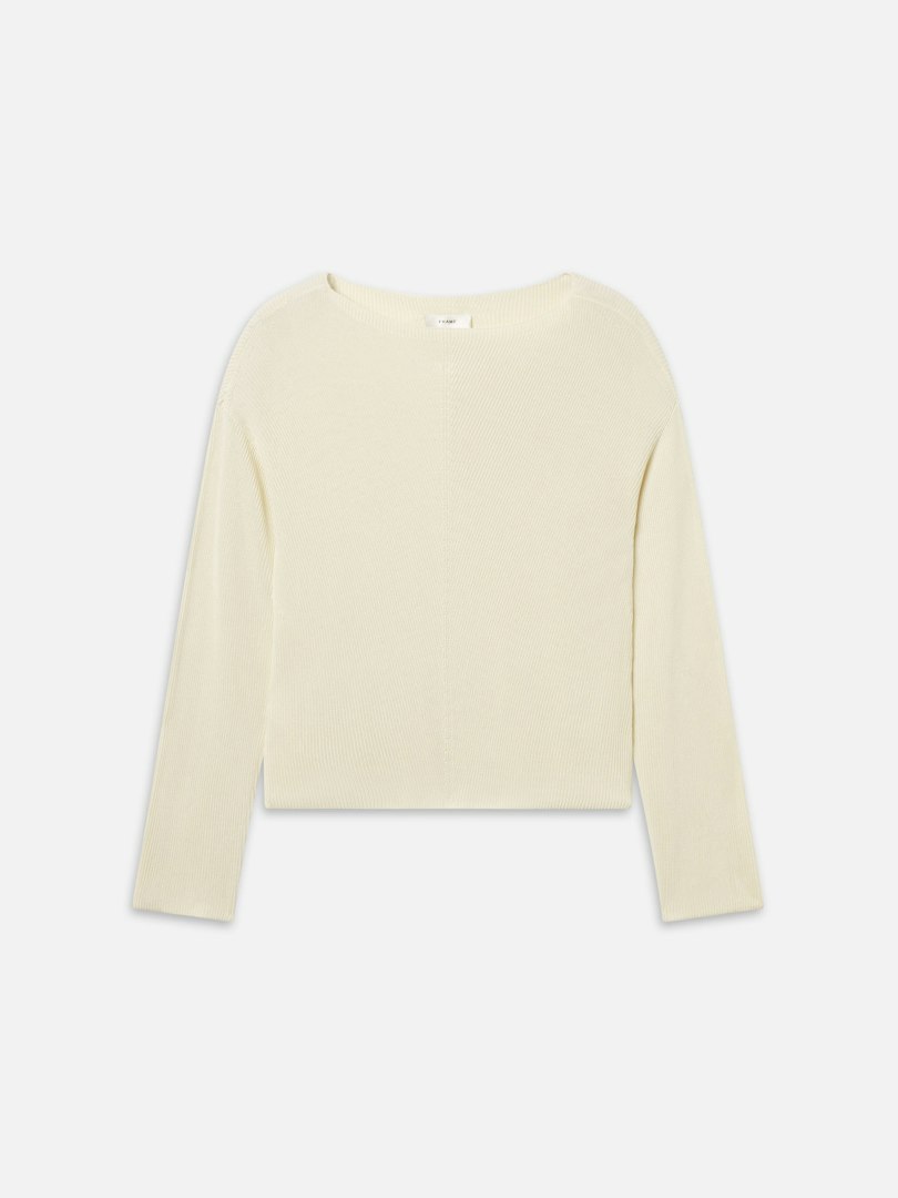 FRAME Women's The Drapey Sweater Cream Size XS