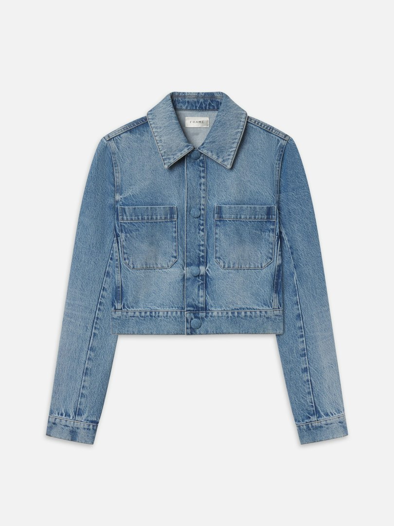 FRAME Women's The Small Denim Jacket Size Large