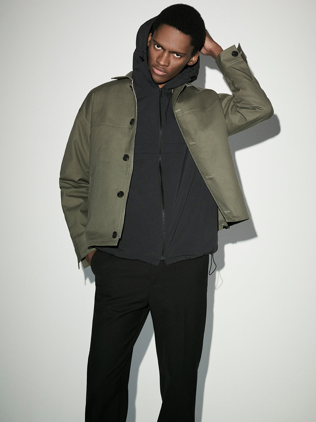 khaki twill jacket