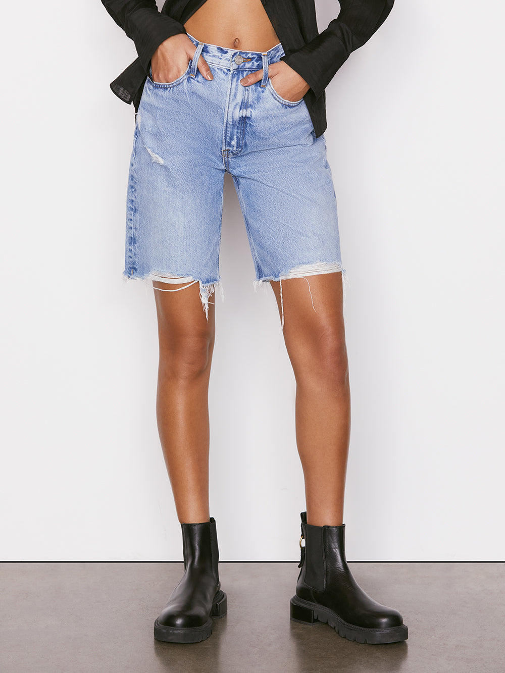 frame jeans shorts