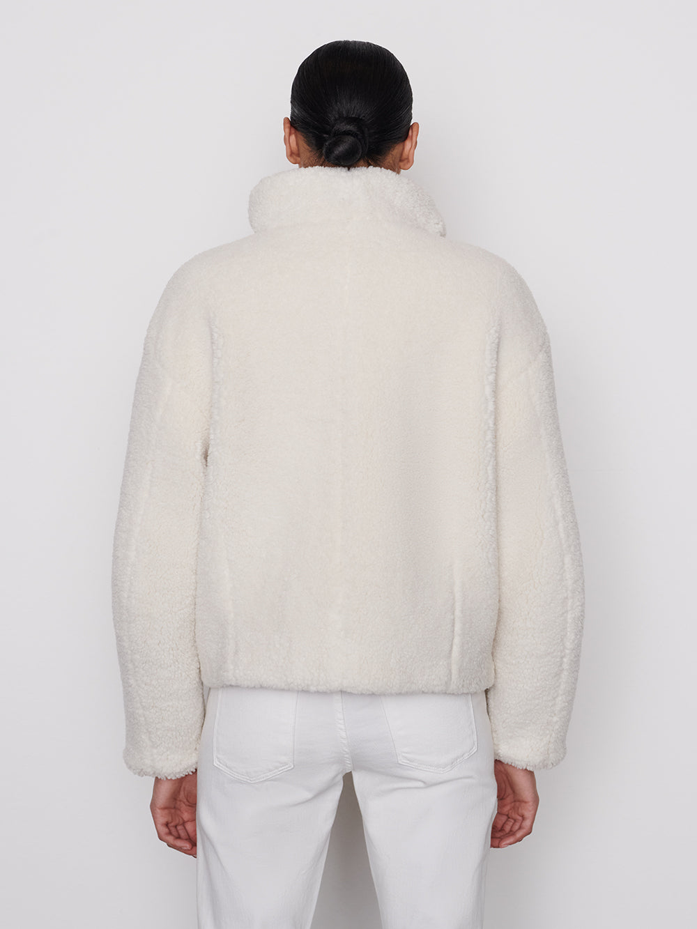off white sherpa jacket