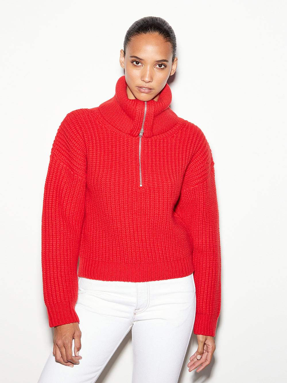 half zip knit