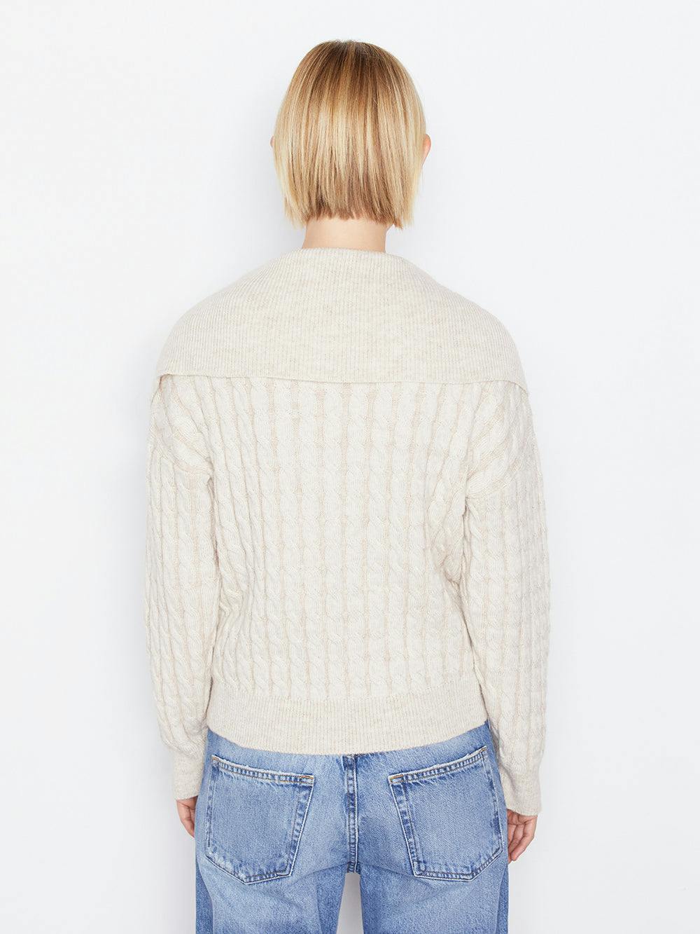 sweater back view