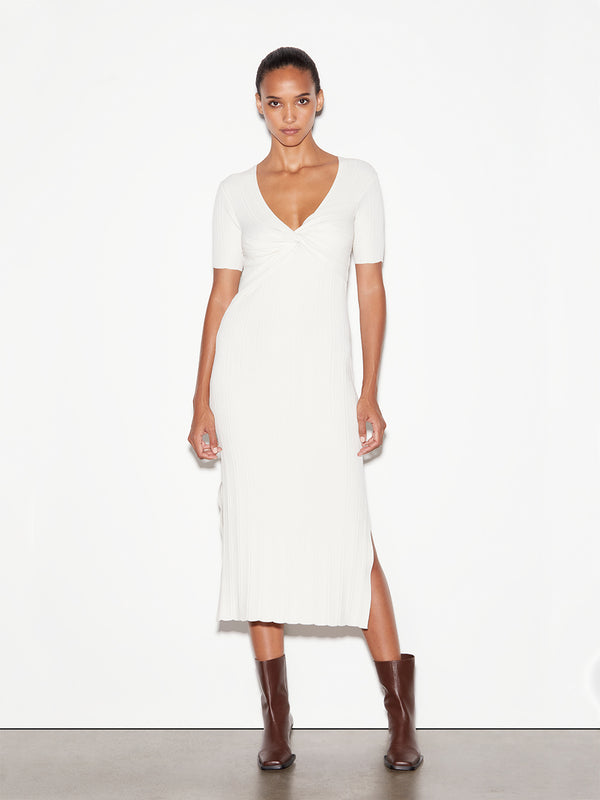 long white sweater dress