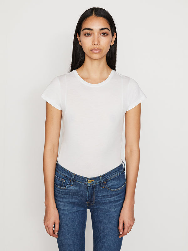 frame white t shirt