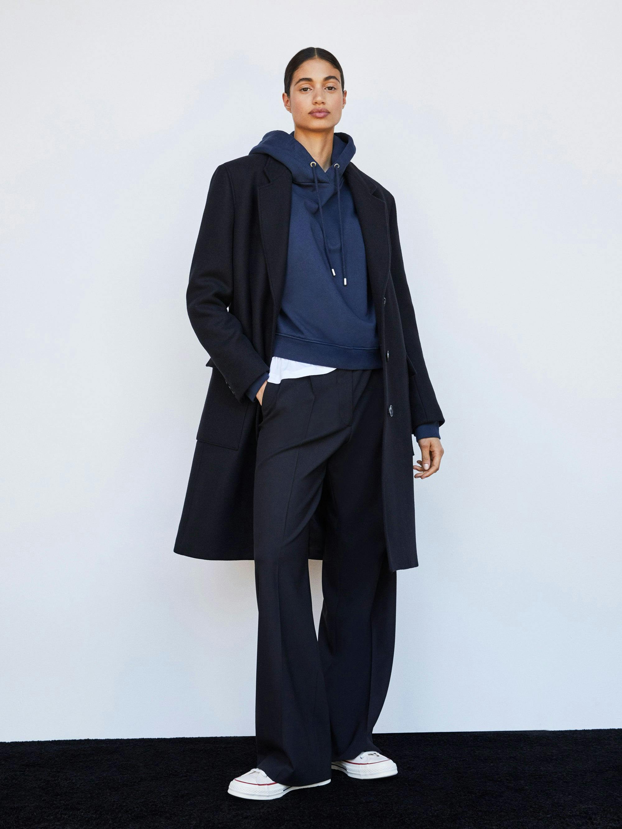 Ilona East Side Overcoat -- Noir