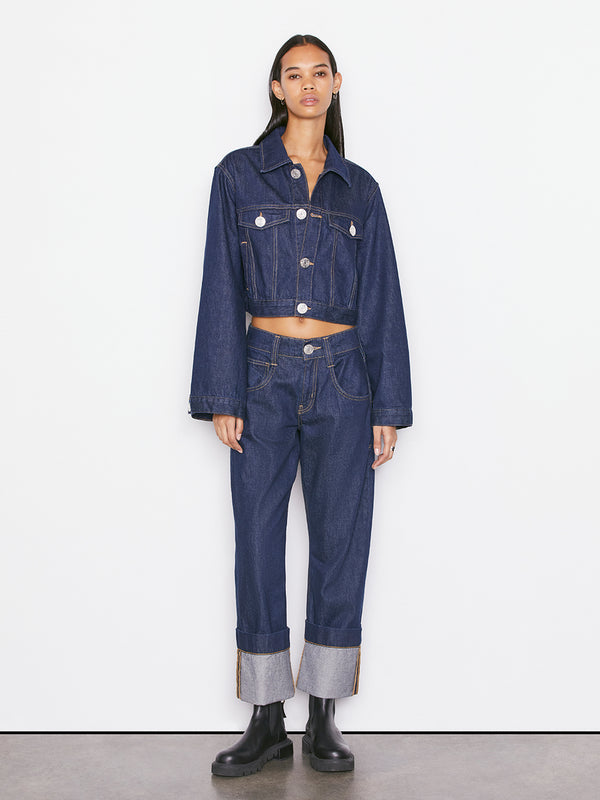 extra long denim jacket